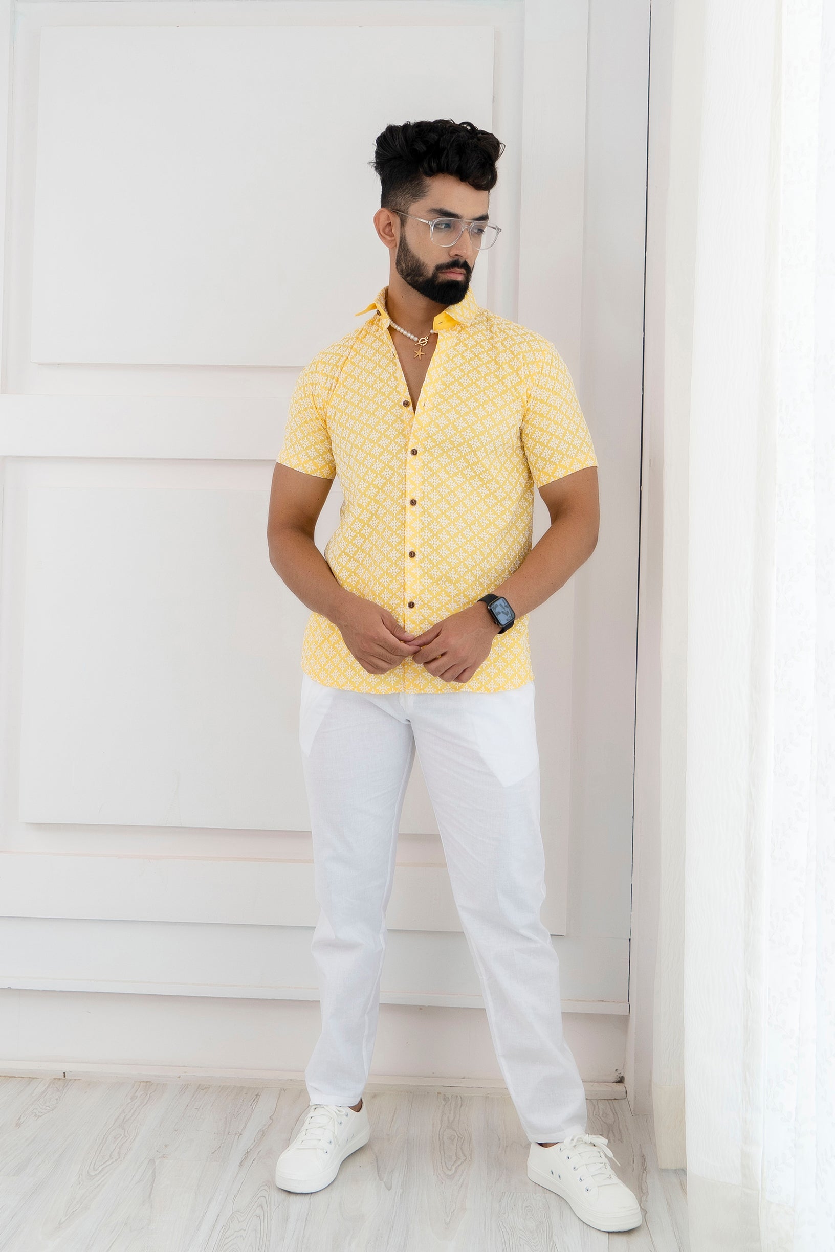LOUIS PHILIPPE Men Checkered Casual Black, White, Yellow Shirt - Buy LOUIS  PHILIPPE Men Checkered Casual Black, White, Yellow Shirt Online at Best  Prices in India | Flipkart.com