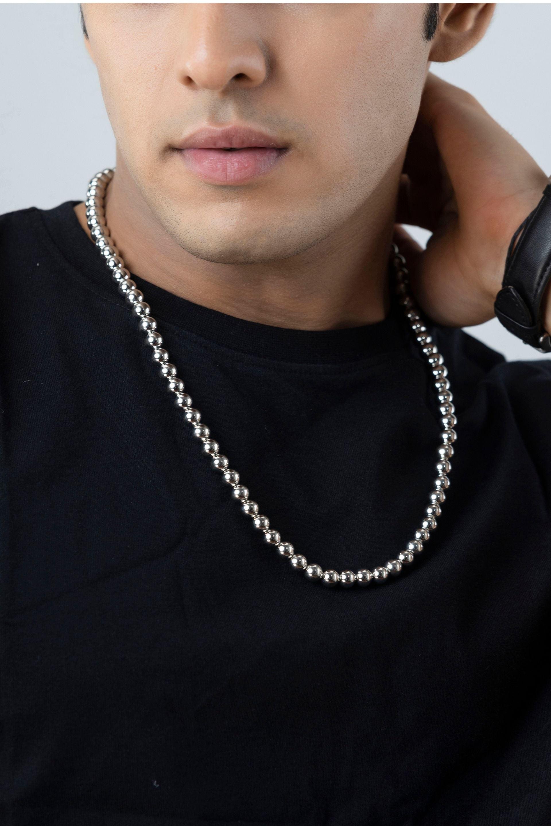 Fashion Hip Hop Ball Long Chain Necklace 22 Inches